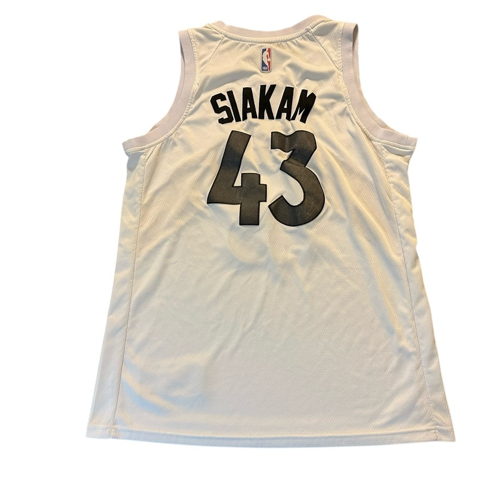 Nike men Toronto Raptors Pascal Siakam white swingman jersey sz 50 - Picture 2 of 8